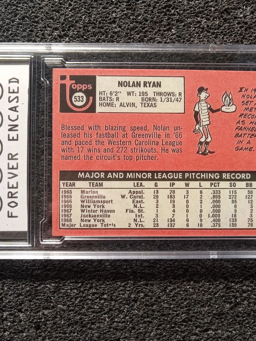 Nolan Ryan New York Mets HOF Vintage Baseball Card